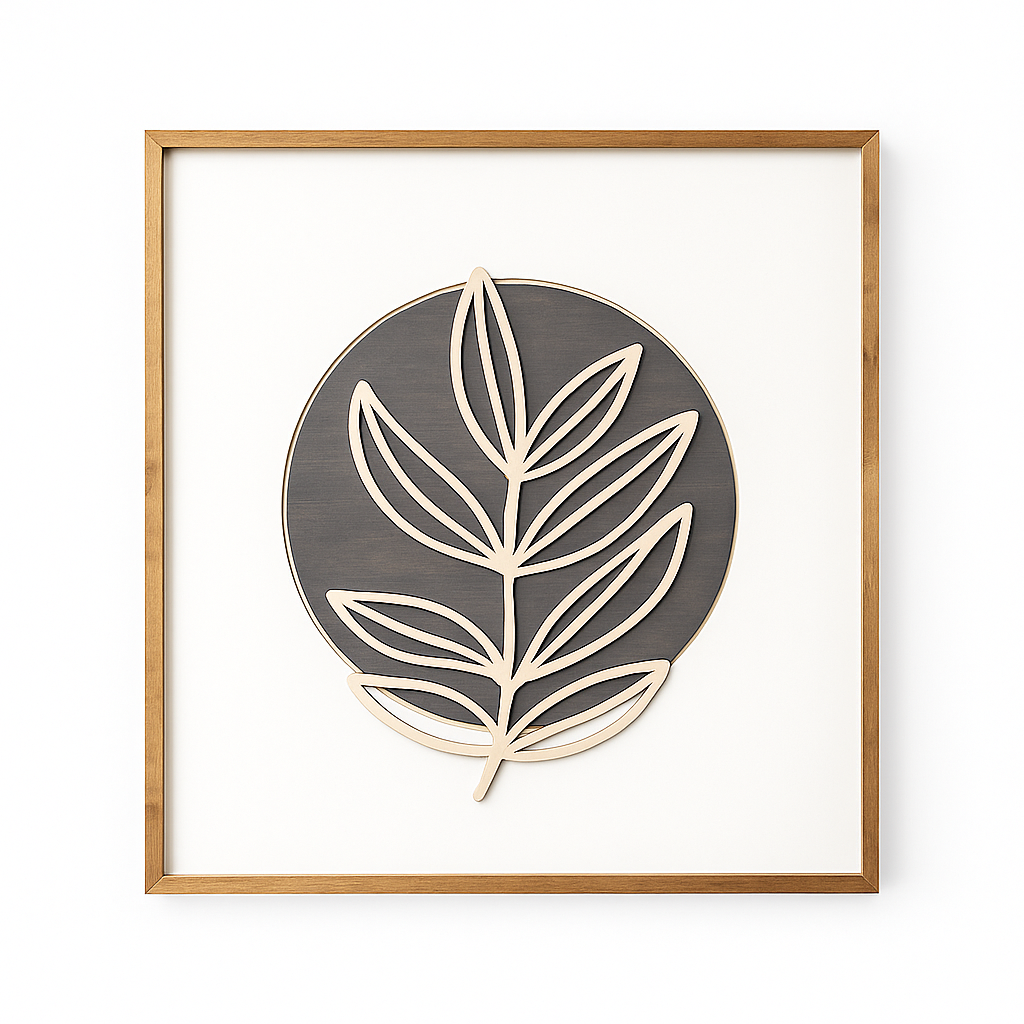 Minimalist Botanical Framed Wall Art– Modern Home Décor SFURN