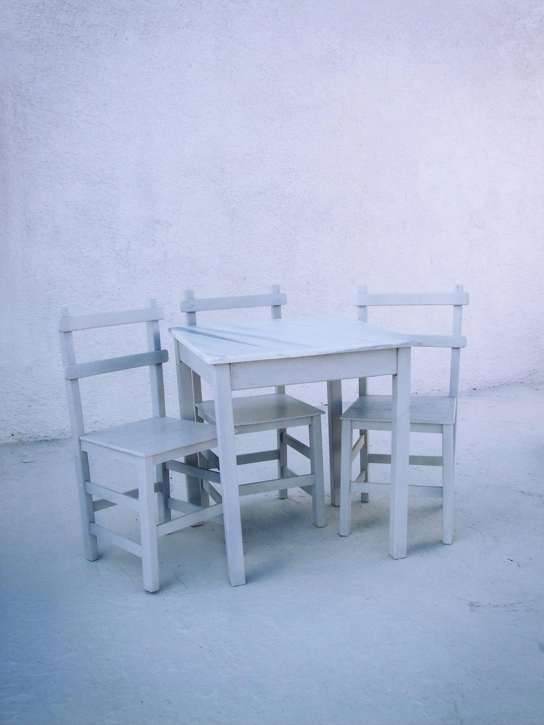 a table and chairs