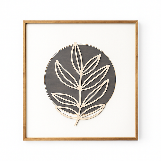 Minimalist Botanical Framed Wall Art–  Modern Home Décor SFURN
