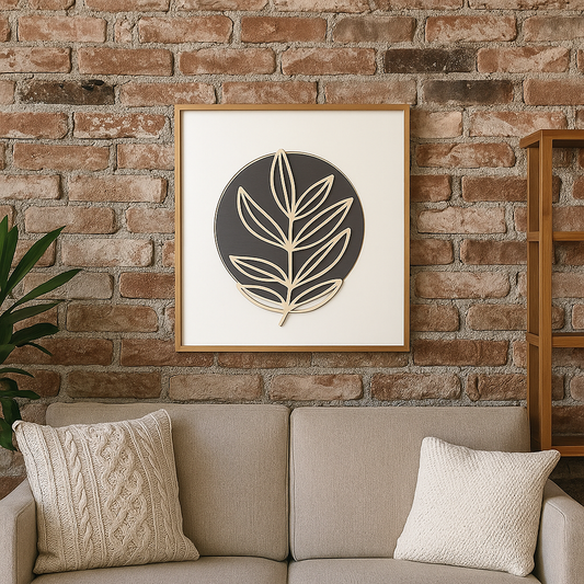 Minimalist Botanical Framed Wall Art–  Modern Home Décor SFURN
