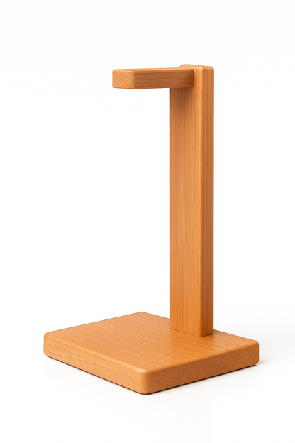 Premium Wooden Headphone Stand with Over-Ear Headphones & Wireless Earbuds Case – Stylish Desk Organizer SFURN