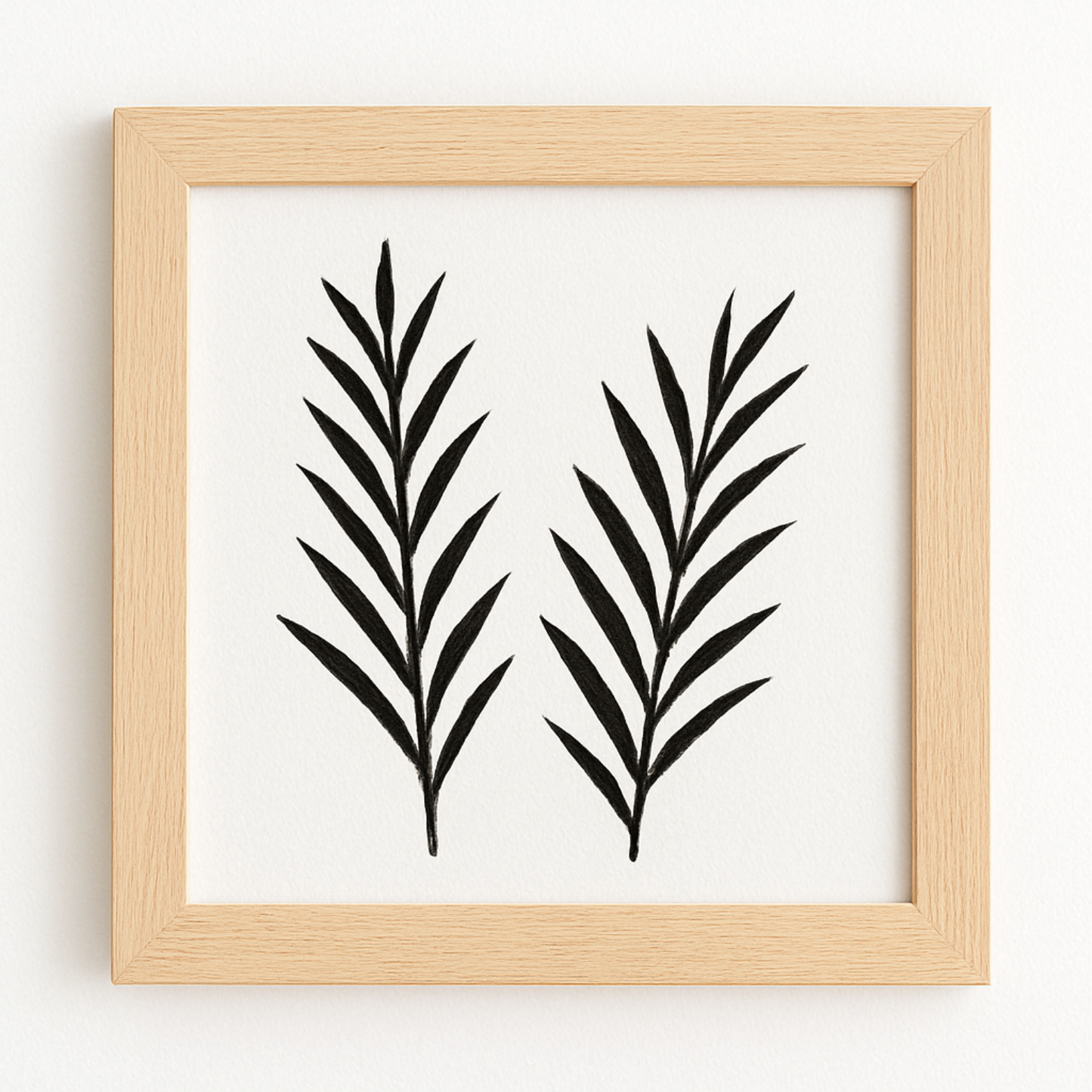 Natural Wood Square Frame – Minimalist Wall Décor Frame ( 3 Frames )