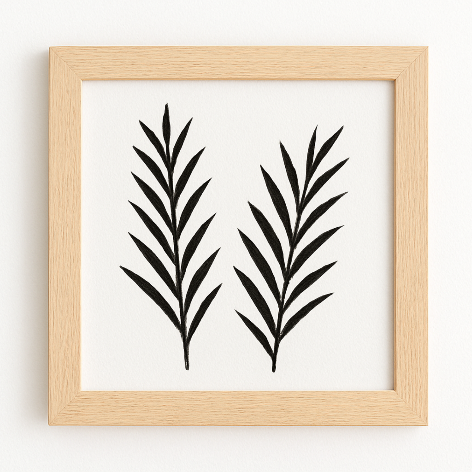 Natural Wood Square Frame – Minimalist Wall Décor Frame ( 3 Frames )