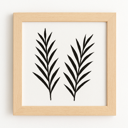 Natural Wood Square Frame – Minimalist Wall Décor Frame ( 3 Frames )